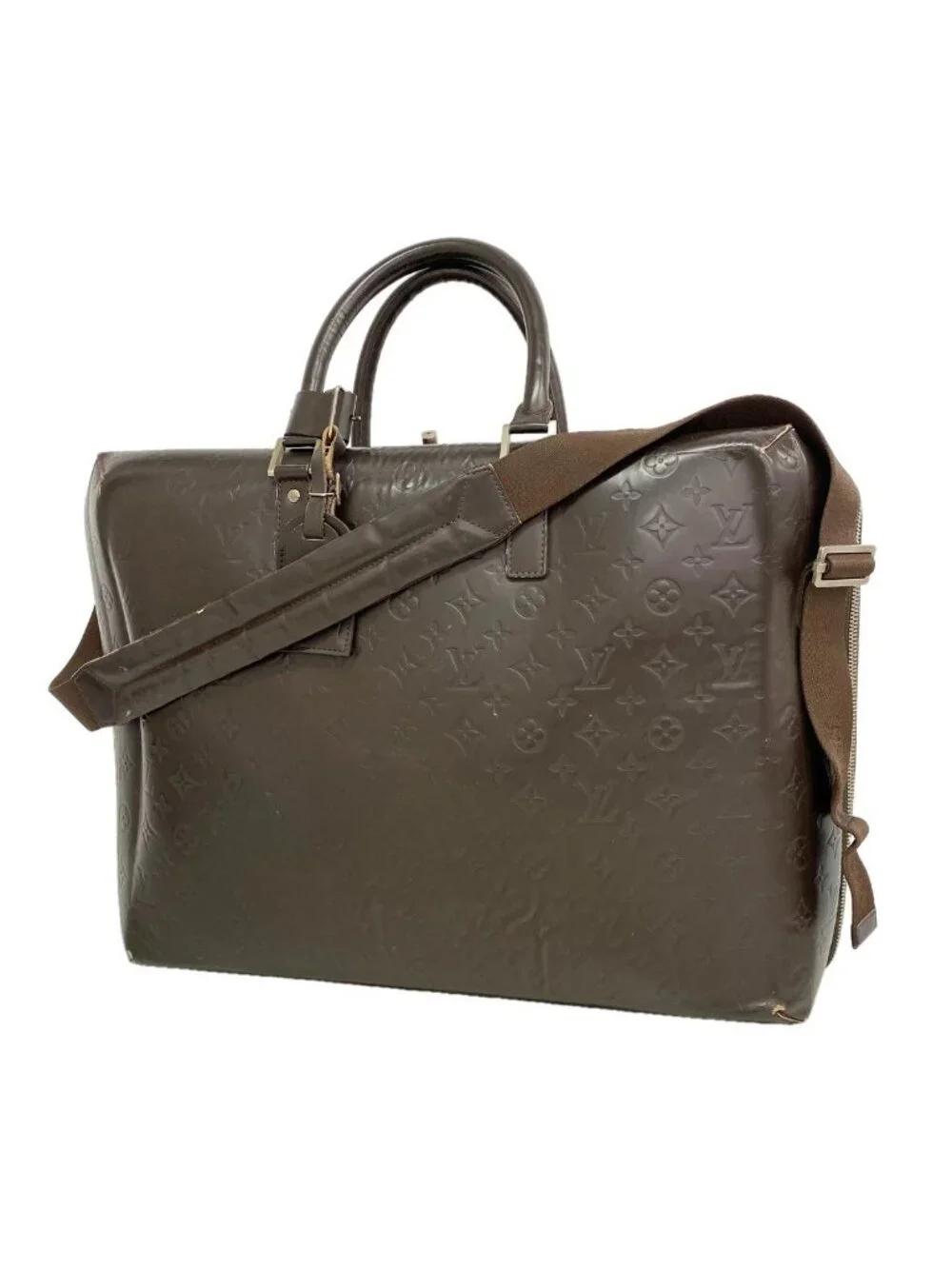 Louis Vuitton Boston Bag Monogram Glace Leather Ricky Cafe